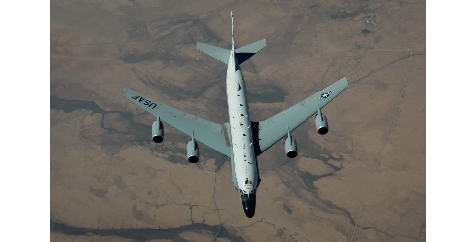  RC-135V/W Rivet Joint reconnaissance aircraft supports near real time on-scene intelligence collection