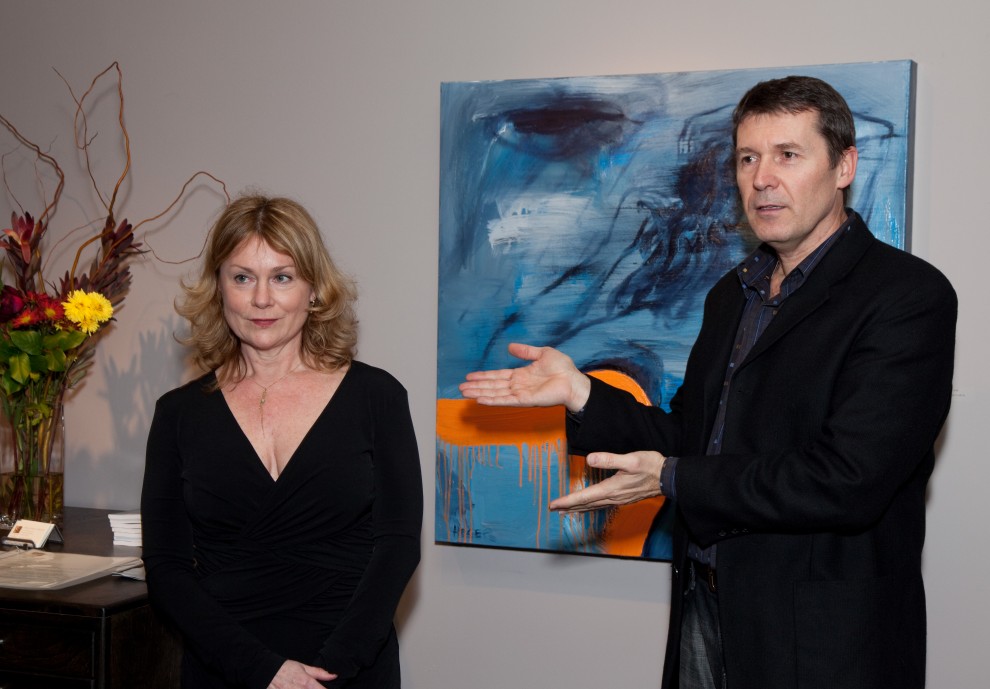 Patricia Vaccarino and Artist Milan Heger